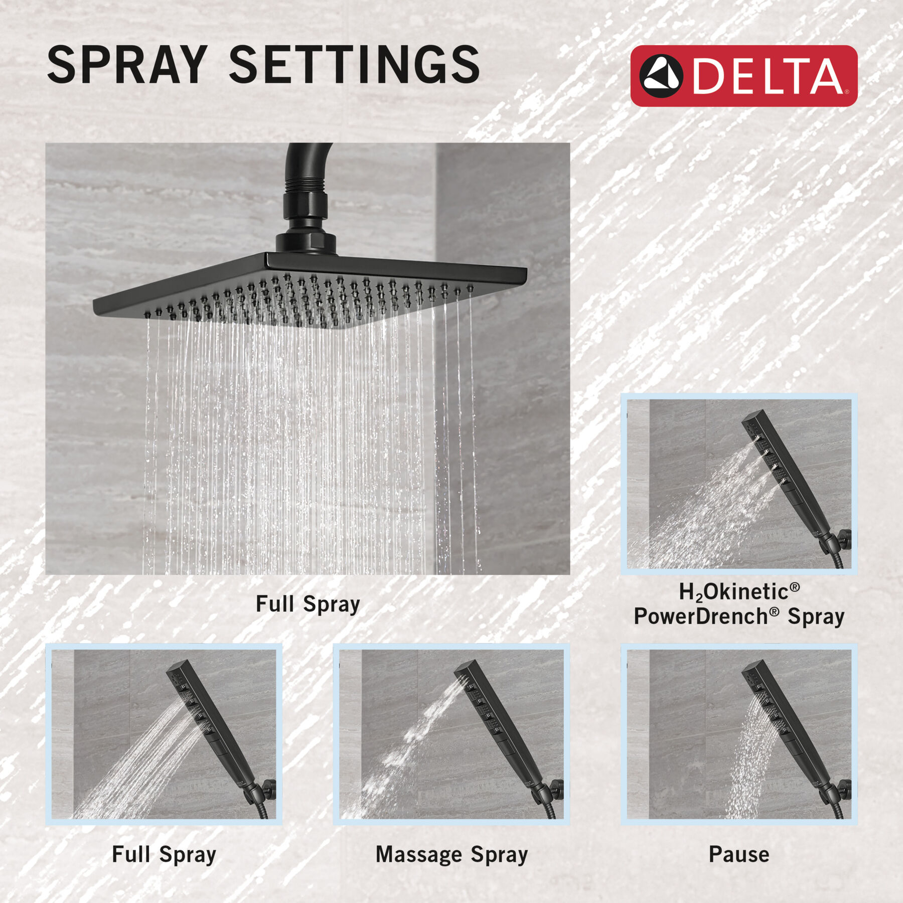 3-Setting Custom Shower Bundle with Raincan - 14 Series, image 1