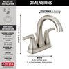 Two Handle Centerset Bathroom Faucet (Recertified)