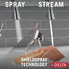 Single Handle Pull-Down Kitchen Faucet with Soap Dispenser and ShieldSpray Technology
