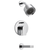 In-Wall Tub and Shower - Stick Handle; with 3-Setting Shower Head Ceramic Valve System