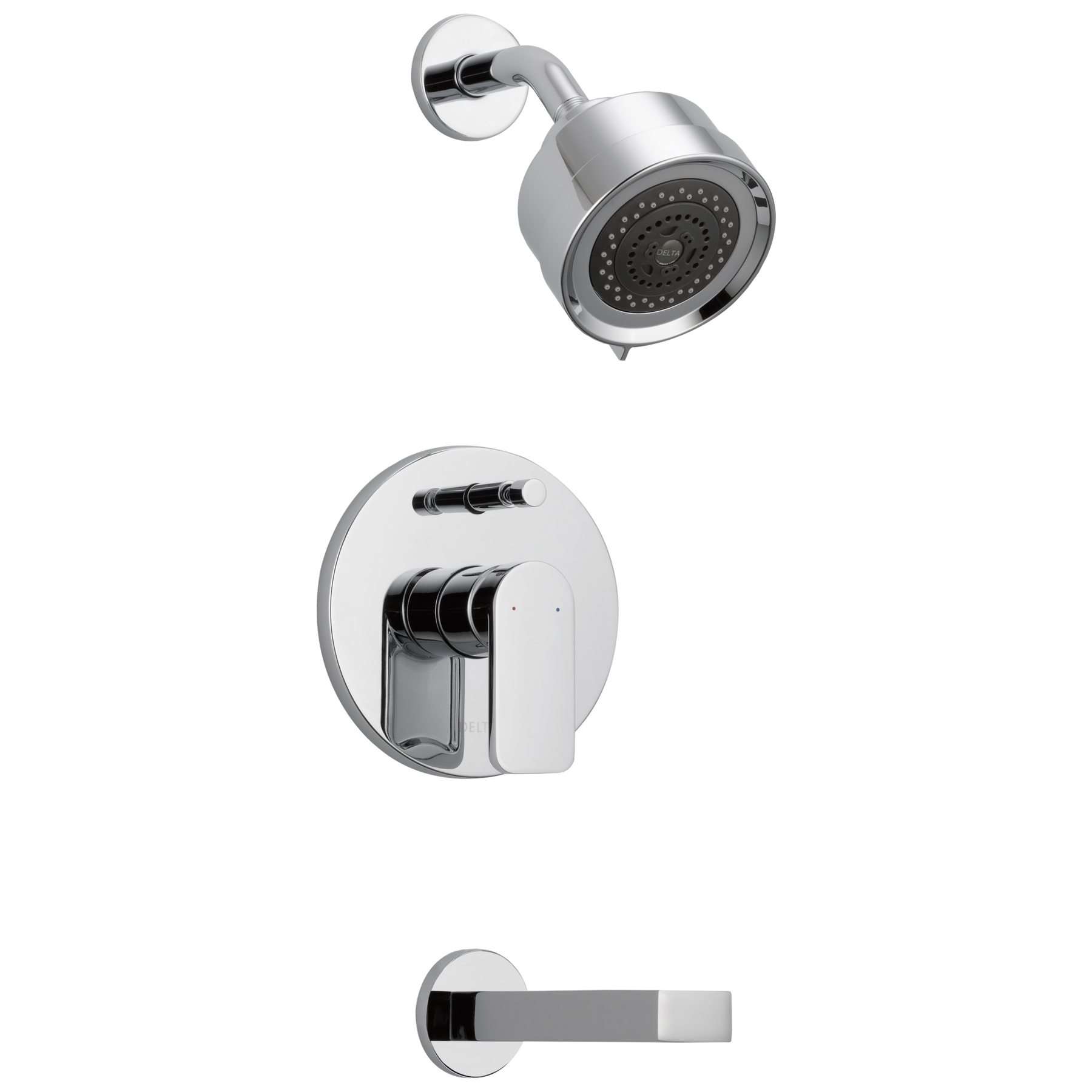 In-Wall Tub and Shower - Stick Handle; with 3-Setting Shower Head Ceramic Valve System