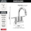 Two Handle Centerset Pull-Down Bathroom Faucet