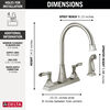 Two Handle Kitchen Faucet with Spray