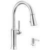 Pull-Down Kitchen Single Handle with Soap Dispenser Bundle