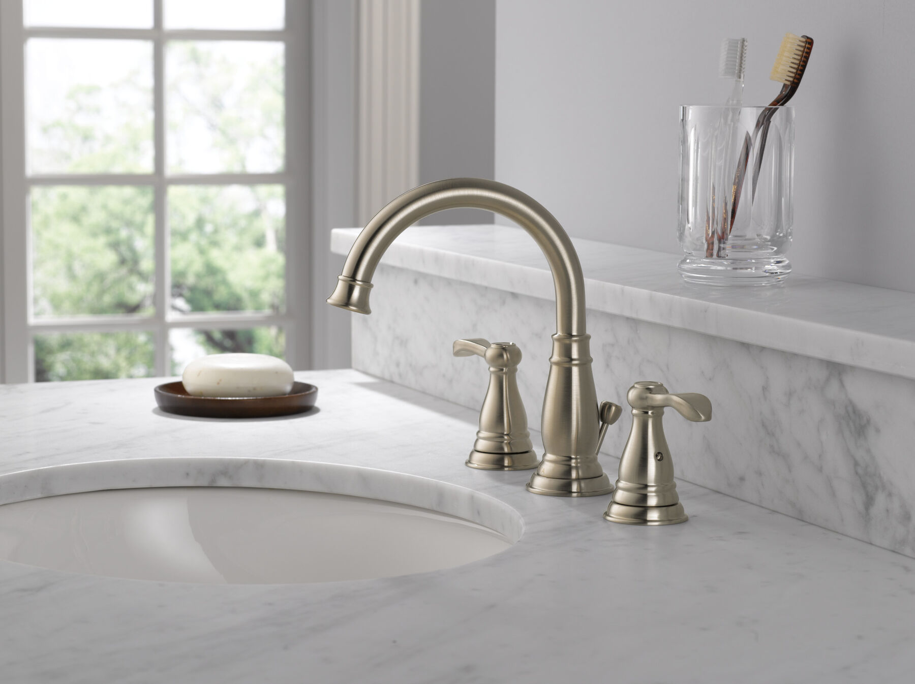 Two Handle Widespread Bathroom Faucet (Recertified), image 2