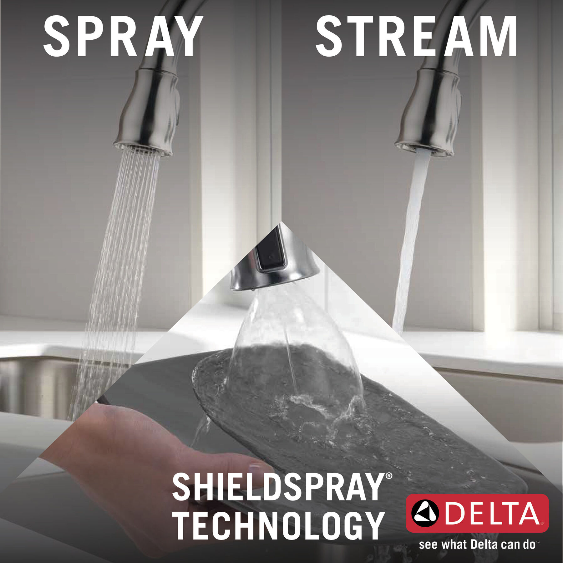 Single Handle Pull-Down Kitchen Faucet with ShieldSpray® Technology (Recertified), image 3