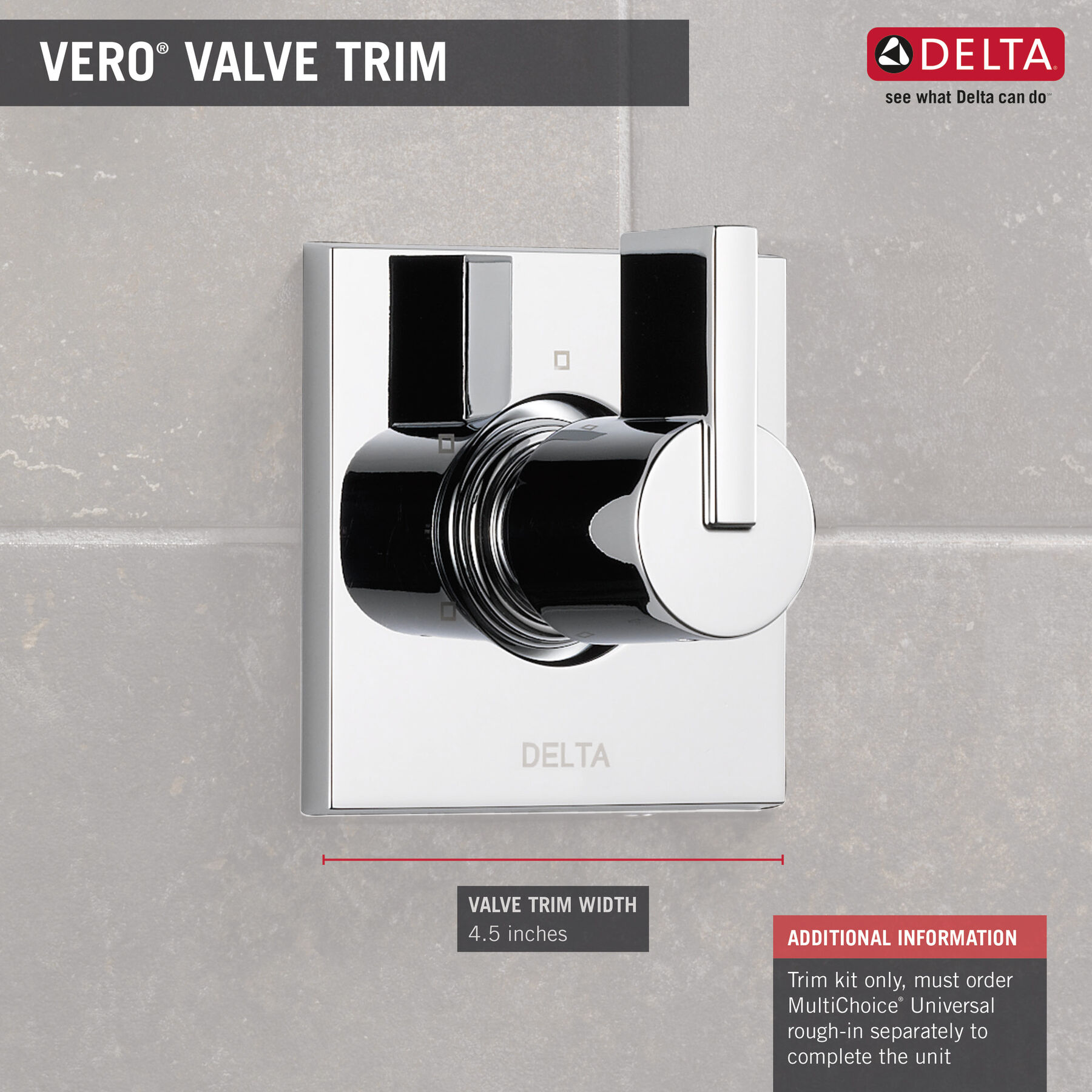 3-Setting 2-Port Diverter Trim, image 2