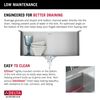 23&rdquo; Workstation Undermount&nbsp;Single Bowl&nbsp;16 Gauge Stainless Steel&nbsp;Kitchen Sink&nbsp;with&nbsp;WorkFlow&trade; Ledge and Accessories