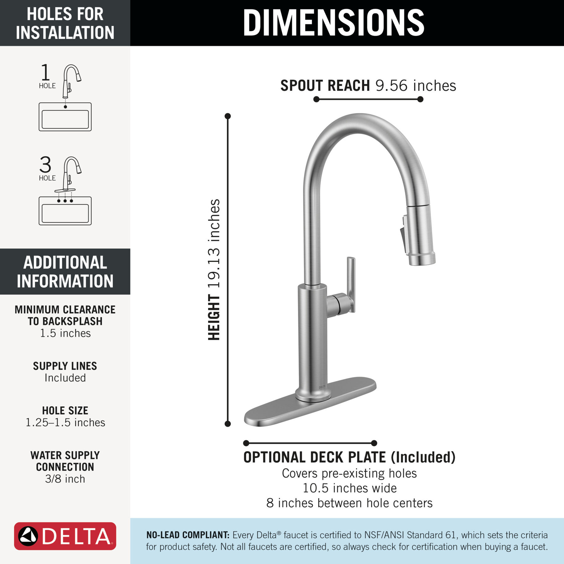 Single Handle Pull-Down Kitchen Faucet