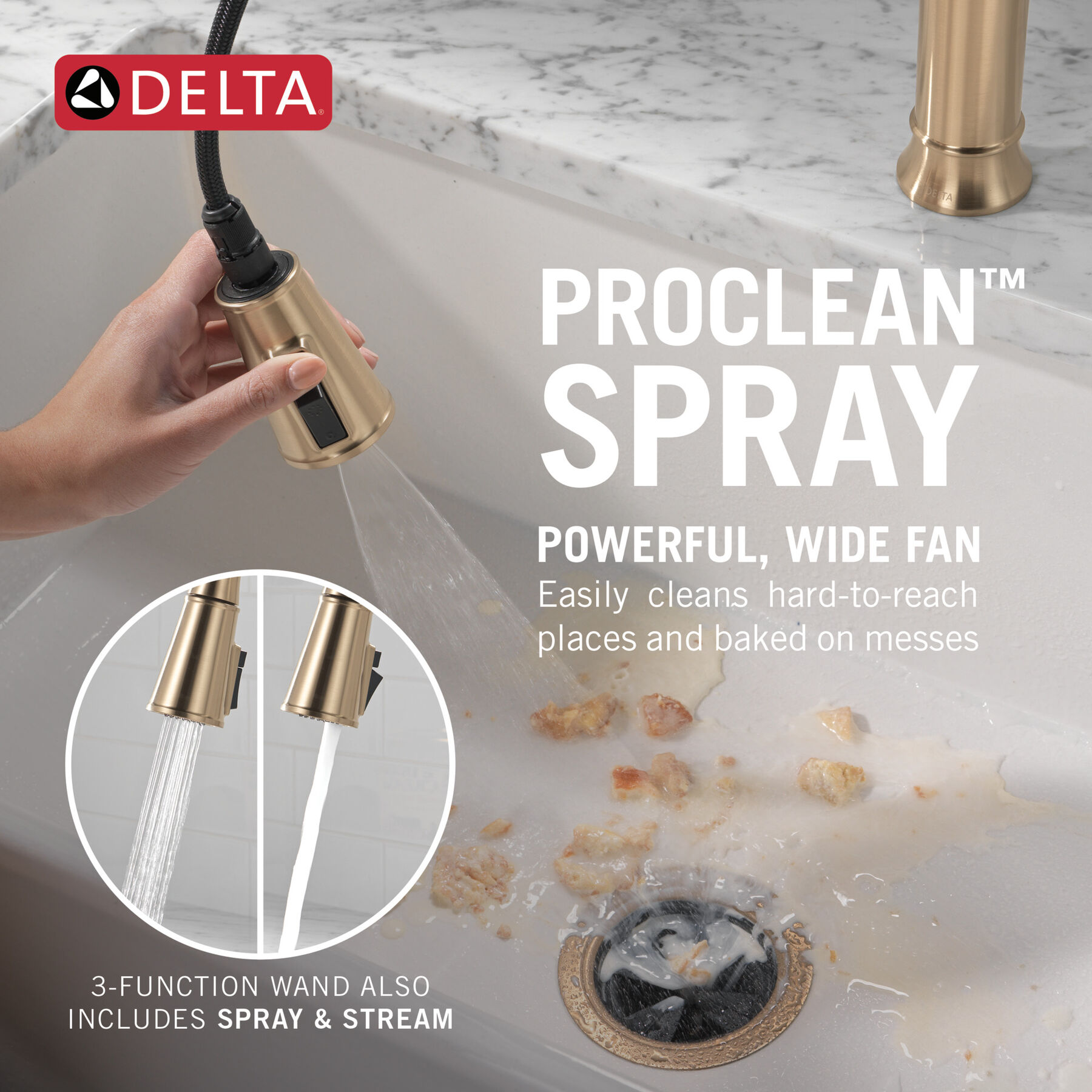 Pull-Down Kitchen w/ProClean Spray (Recertified)