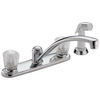 Two Handle Kitchen Faucet with Spray
