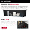 33” Granite Composite Workstation Kitchen Sink Drop-In Top Mount Single Bowl with WorkFlow™ Ledge and Accessories