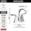Two Handle Centerset Bathroom Faucet