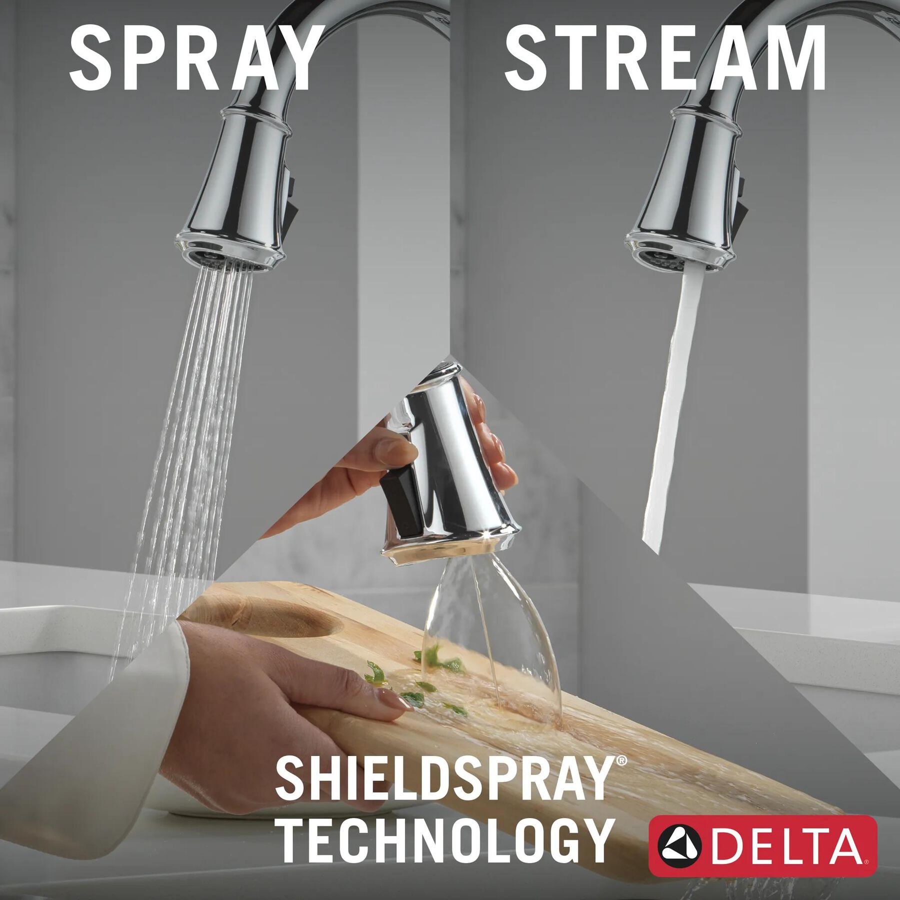 Touch<sub>2</sub>O&reg; Technology Kitchen Faucet with Touchless Technology