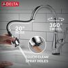 Touch<sub>2</sub>O&reg; Technology Kitchen Faucet with Touchless Technology