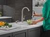 Single Handle Pull-Down Kitchen Faucet with Soap Dispenser and ShieldSpray® Technology