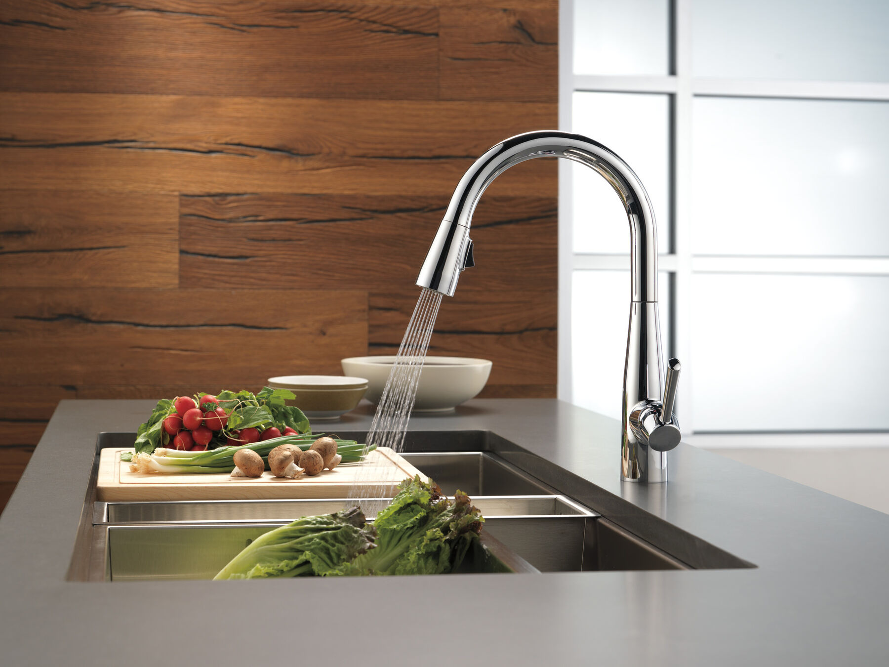 Single Handle Pull-Down Kitchen Faucet, image 13