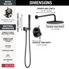 Raincan Shower Rough & Trim w/ HS 14S (Recertified)