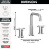 Two Handle Widespread Bathroom Faucet