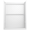 60x32 Alcove Shower Base with Tile Wall Bundle - Left Drain