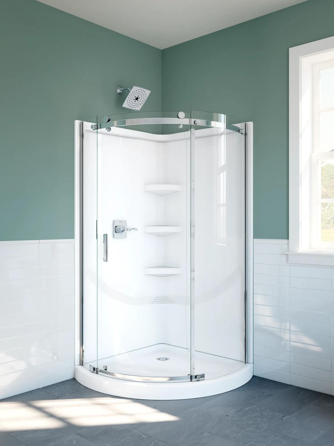 Round Corner Shower Enclosure
