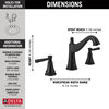 Two Handle Widespread Bathroom Faucet