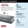 45” Workstation Undermount Single Bowl 16 Gauge Stainless Steel Kitchen Sink with 2-Tier WorkFlow™ Ledge and Accessories