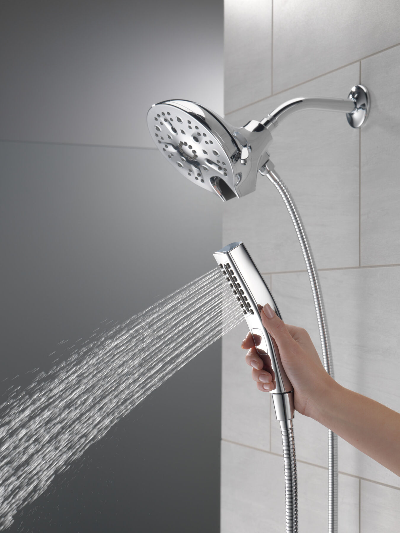 In2ition® H<sub>2</sub>Okinetic® 5-Setting Two-in-One Shower (Recertified), image 6