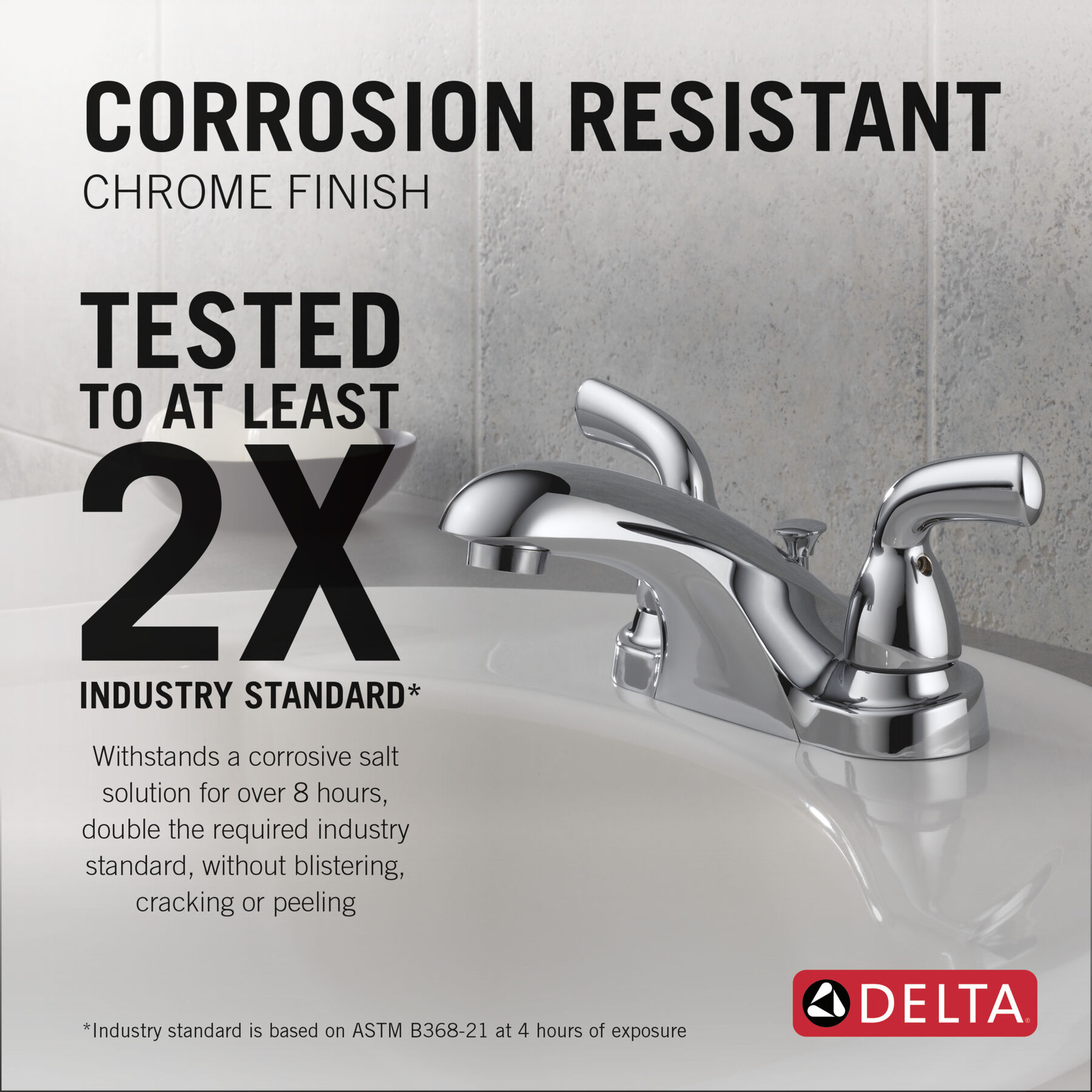 Two Handle Centerset Bathroom Faucet