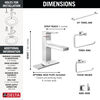 Single Handle Lavatory Faucet with Bathroom Accessories Bundle