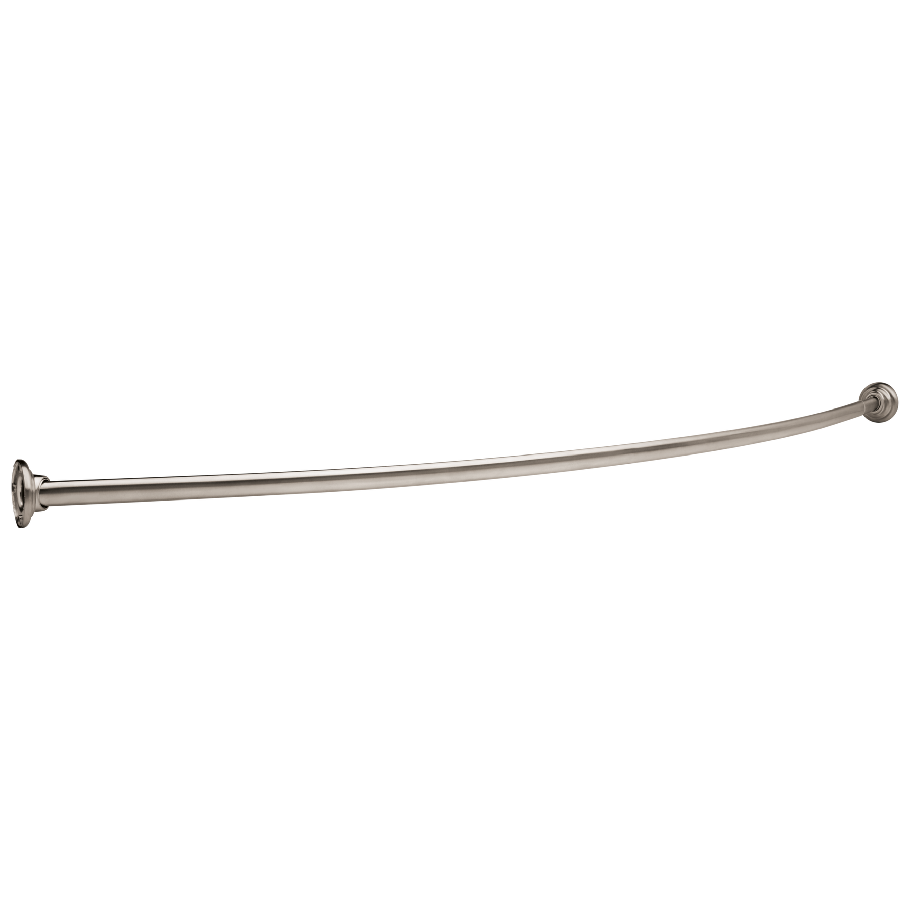 1" x 5' Shower Curtain Rod with Brackets (6" Bow)
