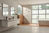 Single Handle Floor Mount Tub Filler Trim with Hand Shower