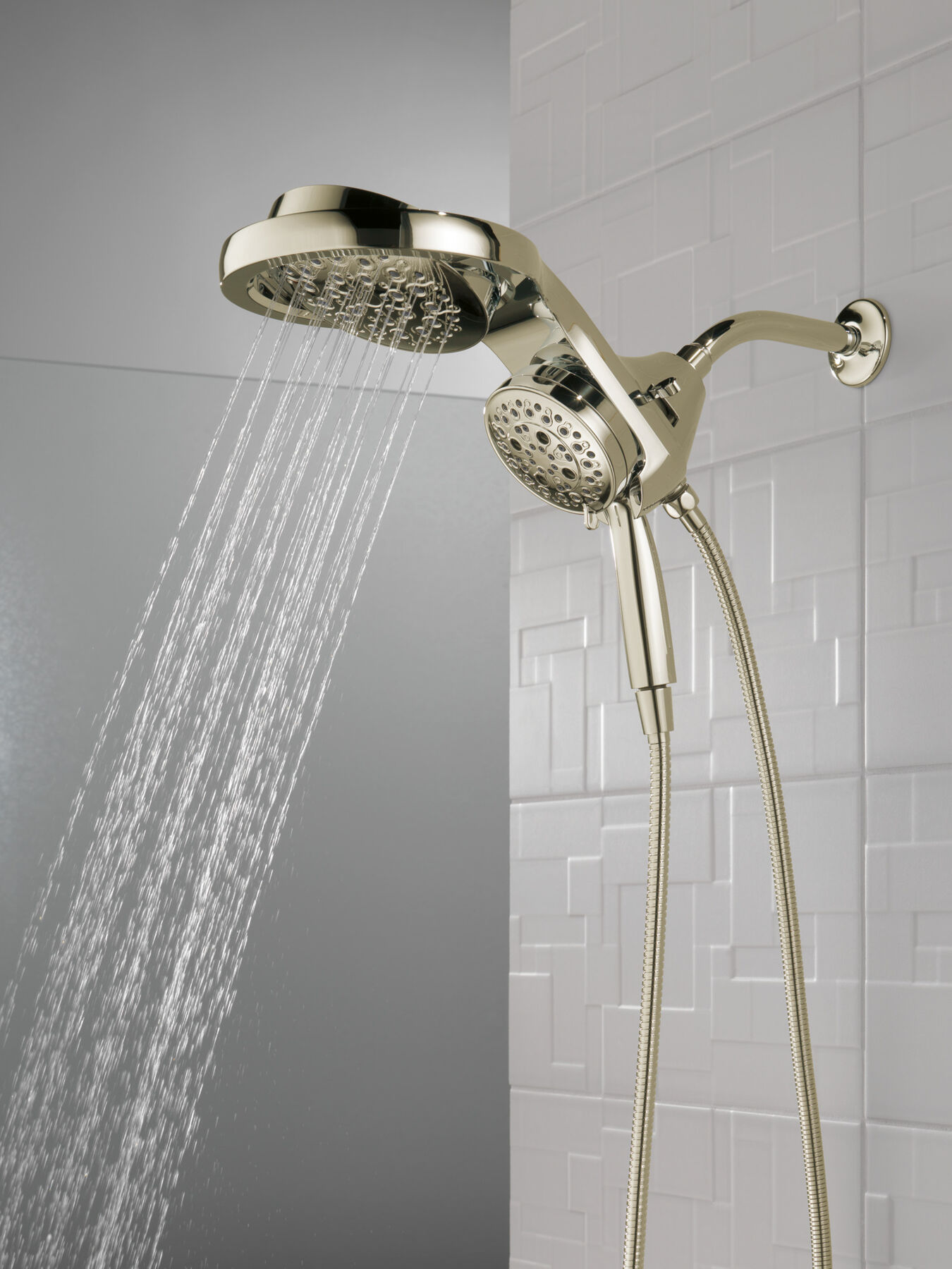HydroRain® H<sub>2</sub>Okinetic® 5-Setting Two-in-One Shower Head (Recertified), image 11