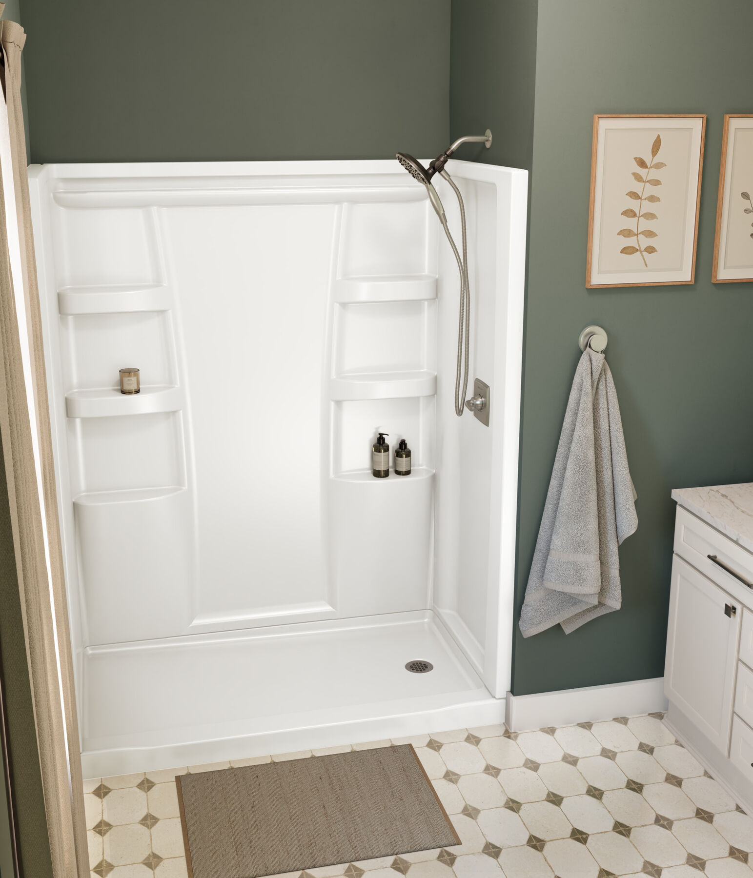 ProCrylic 60 in. x 32 in.Shower Base Right Drain, image 4