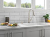 Single Handle Pull-Down Touch<sub>2</sub>O® Technology Kitchen Faucet with Touchless Technology and Soap Dispenser