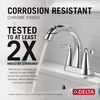 Two Handle Centerset Pull-Down Bathroom Faucet