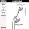 5-Setting Two-in-One Combination Shower with Additional Mount