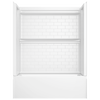 60x32 Alcove Bathtub with Tile Wall Bundle - Right Drain