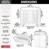 60x32 Alcove Bathtub Bundle with Door - Left Drain