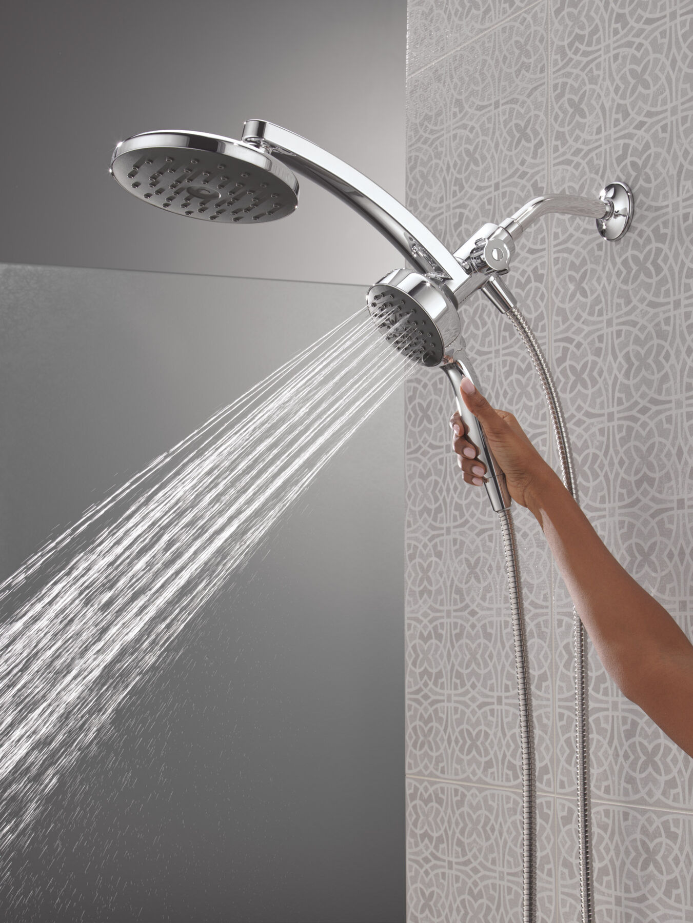 PivotPro™ 3-in-1 Combination Shower with TouchClean® Spray Face, image 15