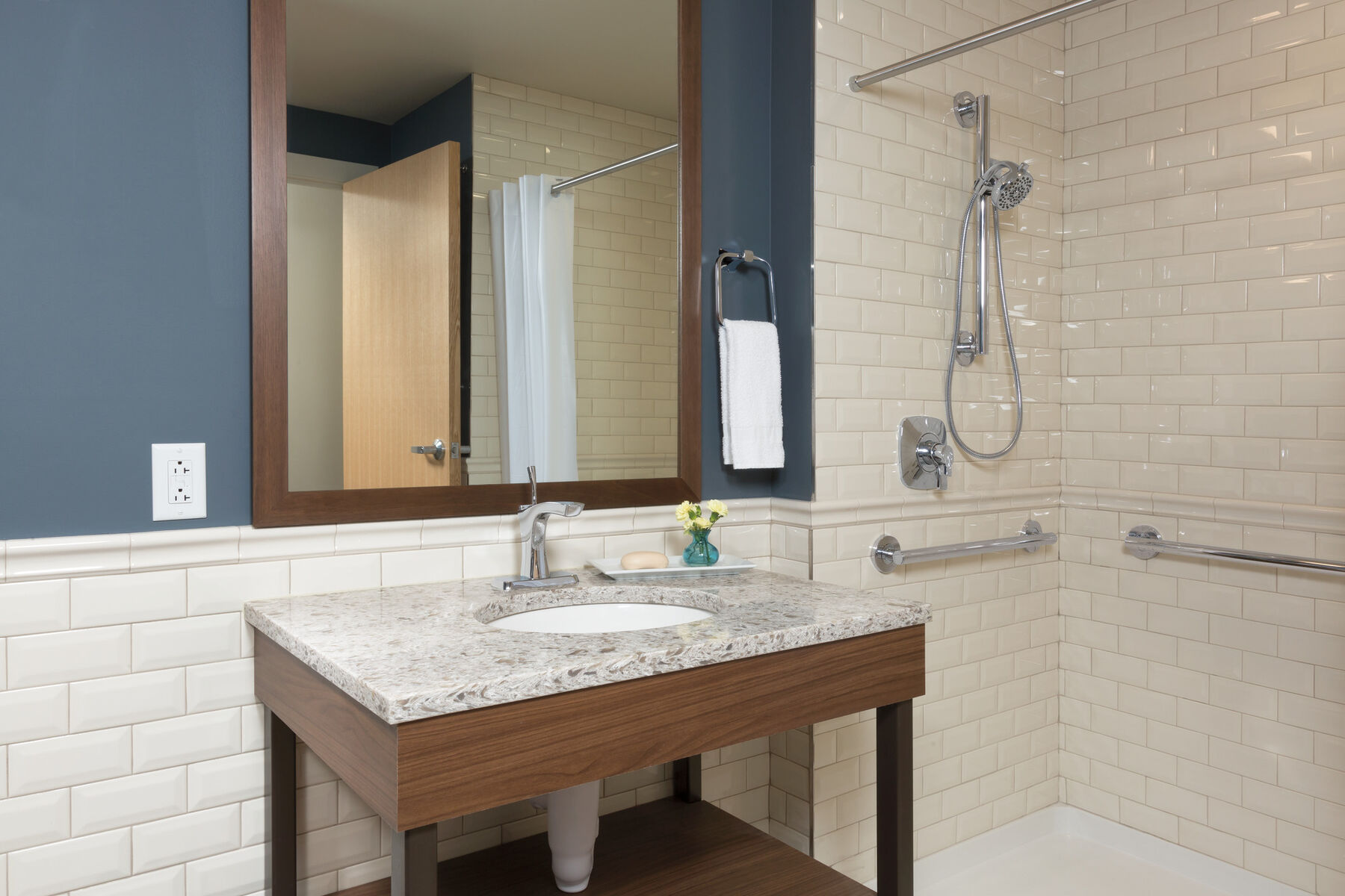 42" Angular Modern Decorative ADA Grab Bar, image 3