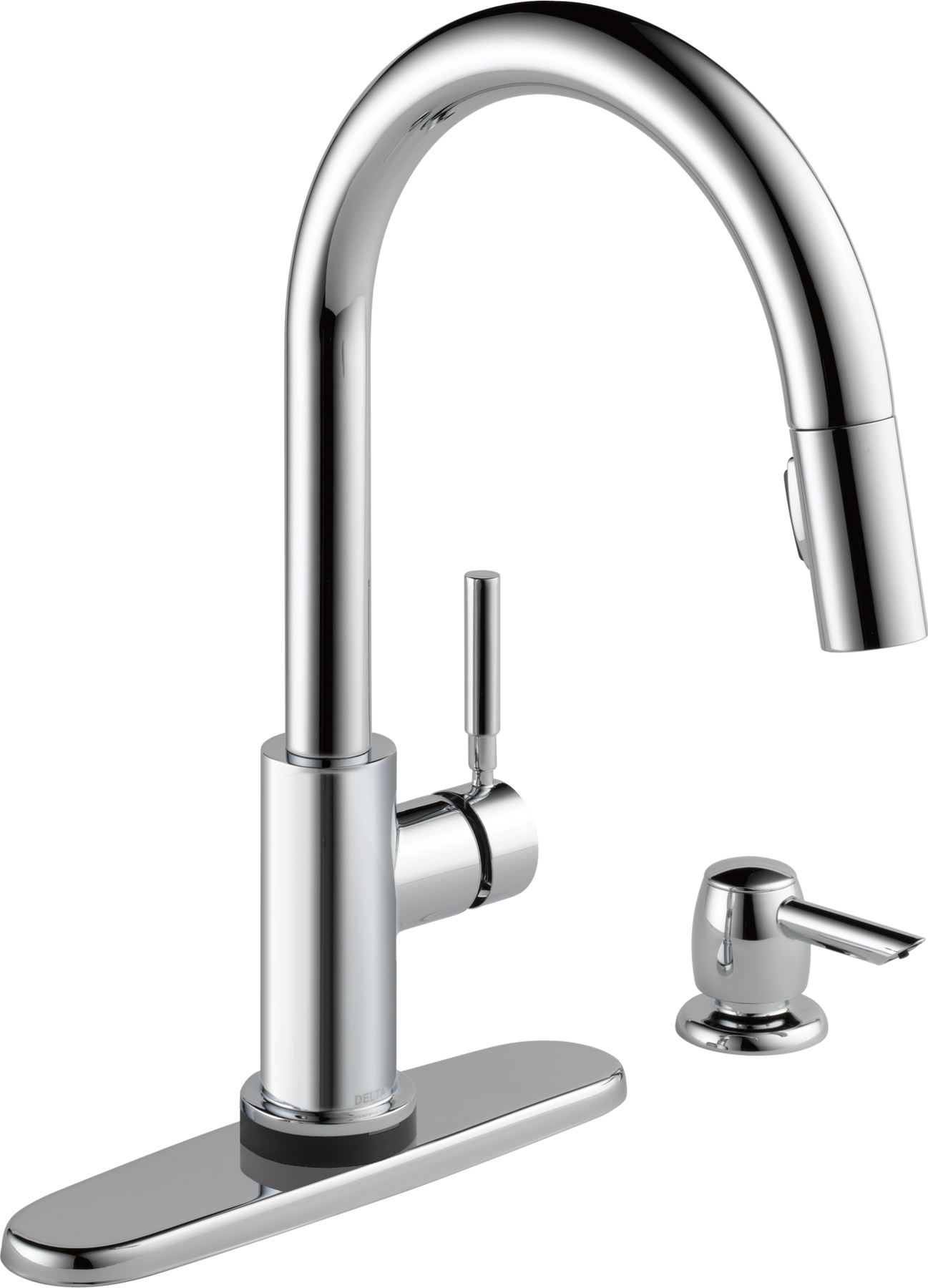 Single Handle Pull-Down Touch<sub>2</sub>O® Technology Kitchen Faucet with Touchless Technology, image 1