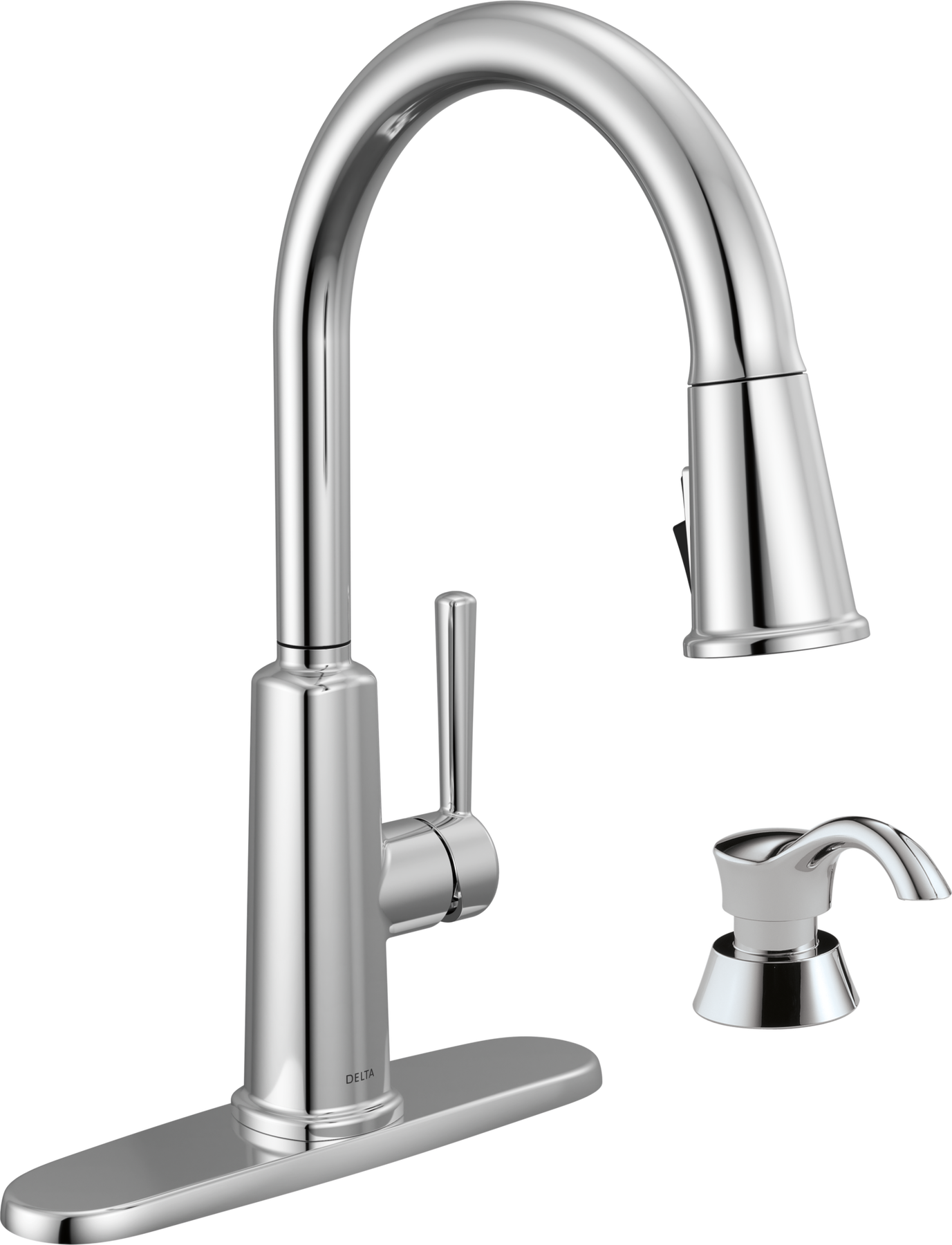 Pull-Down Kitchen 1 Handle with Soap Dispenser Bundle, image 1