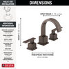 Two Handle Widespread Bathroom Faucet