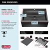 30&rdquo; Retrofit Farmhouse Apron Front 16 Gauge Workstation Kitchen Sink Single Bowl in with WorkFlow&trade; Ledge and&nbsp;Accessories for Top Mount Drop-In Installation