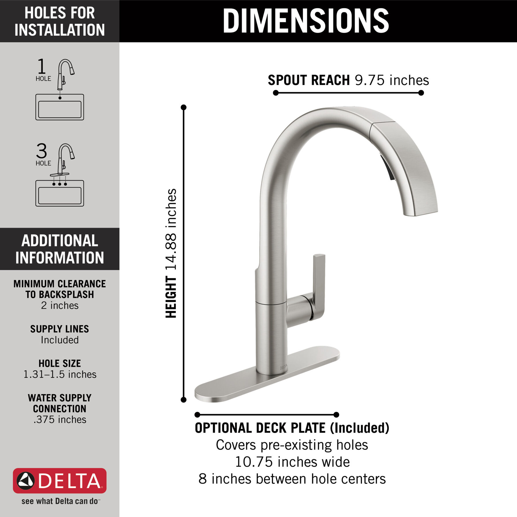 Pull-Down Kitchen Faucet 1L (Recertified), image 2