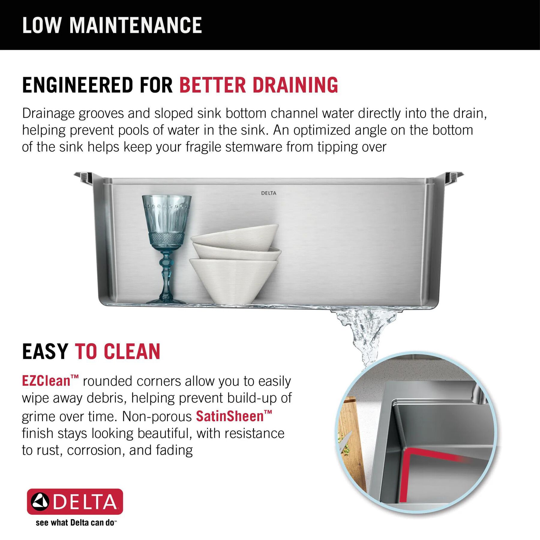 25&rdquo; Stainless Steel Workstation Kitchen Sink Drop-In Undermount Single Bowl with WorkFlow&trade; Ledge and Accessories