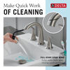 Two Handle Widespread Pull-Down Bathroom Faucet