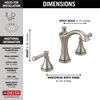 Two Handle Widespread Bathroom Faucet