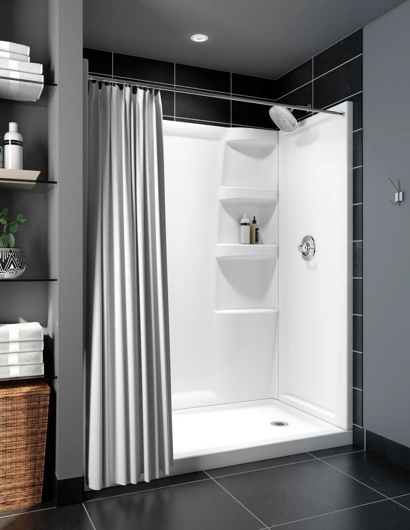 ProCrylic 60 in. x 32 in. Shower Surround